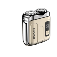 MINI刮鬍刀 迷你電動刮鬍刀 烤漆刮鬍刀 旅行刮鬍刀 磁吸刮鬍刀 爸爸節禮物 88節禮物, 迷你電動刮鬍刀【金色】, R18