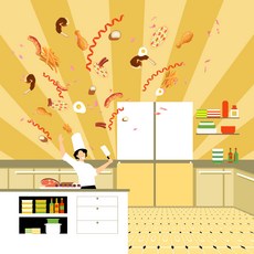 박스형 모모 에어프라이어 사각형 종이호일 MOMO, 1개, 90개, 23cm