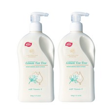 澳洲G&M 檸檬茶樹潤膚霜含維他命E 家庭號500g/瓶 2入組, 1個