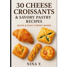 (영문도서)30 Cheese Croissants & Savory Pastry Recipes: Quick & Easy Cheesy Bakes Paperback, Independently Published, English, 9798271342455