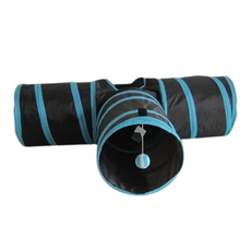 T字寵物隧道 三通道寵物隧道 折疊貓隧道 寵物走道 貓玩具, 詳見商品包裝, 1個