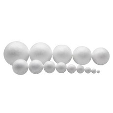 원형 스티로폼 볼 공 스치로폼 우드락 스티로폼공 백구 대형 만들기재료 만들기 공예 미술, 15cm