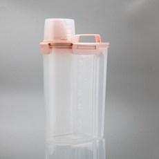 견과류 디스펜서 사료 뷔페 간식통 시리얼 곡물 보관용기, 1개, 기본 색상