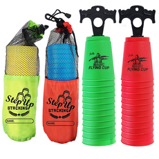 해피아이 12pcs 스피드 컵쌓기 세트 (가방형 / 홀더형) 컵스택 스태킹, 12pcs컵쌓기(전용가방), 1개