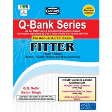 (영문도서) Up-Todate Q-Bank Fitter (Mcq Sol. Paper)(Nsqf - 5 Syll.) 1st & 2nd Yr. Paperback, English, 9788173177637
