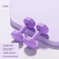 New 1kg Fitness Dumbbell Set Waterproof PVC Kettlebell Anti-Roll Non-Slip Small Women's, 단일사이즈