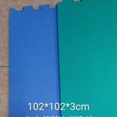 台灣製 102*102*3cm 巧拼地墊 十字紋路 爬行墊/體適能墊 符合歐盟SGS檢驗標準, 綠色,105*105*3cm