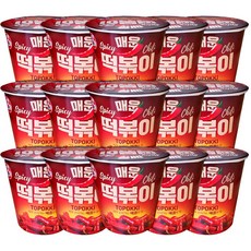 케이밥 컵떡볶이, 매운맛, 15개
