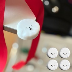 드로우앳 구름 강아지 코너 모서리 보호대, 4개, 화이트