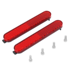 킥보드 반사판 야간 라이트 전동 전동 킥보드 반사판 안전 측면 액세서리 사이드 스티커 장식 데칼 부품, 옐로우 2set