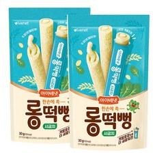 아이배냇 롱떡뻥 시금치, 2개, 30g, 시금치맛