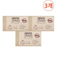 3WB 속옷 유아 세탁비누 1+1+1, 유아세탁비누 1+1+1, 150g