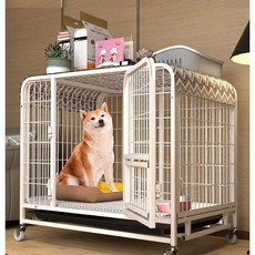 대형 케이지 이동식 고양이 반려묘 펜스 우리 견사 하우스 격리 펫룸, 핑크
