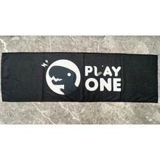 PLAYONE 運動毛巾, 1個, 黑