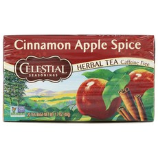 Celestial Seasonings 차 허브 계피 애플, 2g, 20