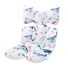 미라클 베이비 사계절 더블라이너 양면 유모차시트, 해양세계, 1개