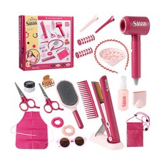 JoyBaby 扮家家酒玩具 美髮沙龍玩具 仿真美髮玩具組 角色扮演玩具, 綜合組-20件組, 1個