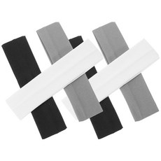 6개입 요가 밴드 스포츠 운동 러닝 땀밴드 여성용 탄력 있는 운동용 헤어밴드 편안한 착용감