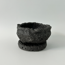 일일미학 화산석 화분 인테리어 다육이 현무암 돌화분 소형 알밤 1호, 1개, 호박