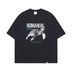 [노매뉴얼] TURTLE T-SHIRT - BLACK