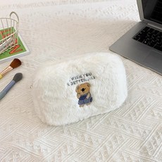 BAGEL蓓果 毛絨化妝包 韓國ins 大容量 衛生棉收納包 手感柔軟 隨身 鉛筆盒 可愛 生日