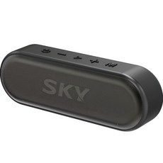 스카이 붐 S1 LED 휴대용 5.0 블루투스 스피커, SKY-BS-S1, 블랙