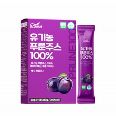 뉴트리너스 유기농 푸룬주스 20g x 14포 푸룬주스 자두즙, 280g, 1개