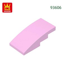슬로프 곡선 블록 컬러 벽돌과 조립 부품, 26. 16.Bright Pink, 1개