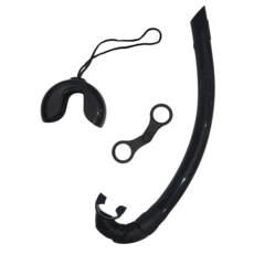 유겐다이브 롤업 스노클 롤업 스노쿨링 접이식 스노클 접이식 스노쿨 플랙서블 스노클 프리다이빙 스노클 프리다이빙 스노쿨, 블랙