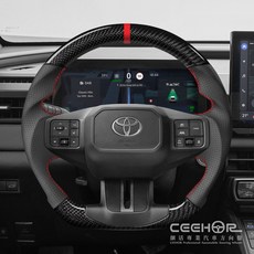 CEEHOR TOYOTA 6代 RAV4 方向盤 麂皮, 1個, 正碳纖維+中心環款