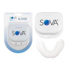 SOVA AERO 專業防磨牙牙套 (附收納盒) - 舒適透氣，有效防止夜間磨牙, 1套, 防磨牙牙套+收納盒組
