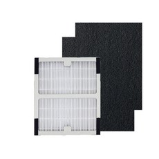 淨博 適用3M倍淨型FA-U90 FA-B200DC FA-B90DC寶寶機 U100-F空氣清淨機HEPA濾網 前置活性碳綿, 1套, 3M-U90-01