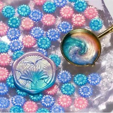 봉투 봉인 스탬프 왁스 알 초대장 혼합색상 100개 1팩, 1개, 8