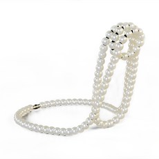 와인잔랙 창의적인 진주 거치대 와인, 1개, 화이트펄 목걸이