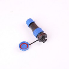 臺灣熱銷 航空插頭插座IP68防水連接器免焊接工業插頭實芯銅針電纜接線器, 1個, LD12-2芯-5A-後螺母（外線直徑3