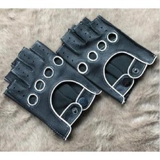 가죽반장갑 글러브 남성 오토바이 바이크 클래식 모터 드라이빙 사이클, 7. 검정색과 흰색