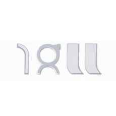 鍍鉻銀 18吋輪框尺寸 鋼圈尺寸 鍍鉻字標 車標 字標 18吋 貼標, 18''貼標1入