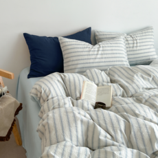 헤디야 사계절 워싱 스트라이프 이불커버 세트