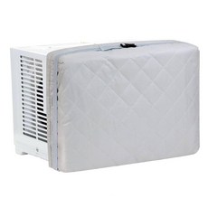 Demao 내부용 AC 유닛 창문 커버 실내용 그레이 프리미엄 패딩 에어컨 커버 엑스트라 라지-71.1 x 50.8 x 8.9cm(28 x 20 x 3.5인치) 창문 타입