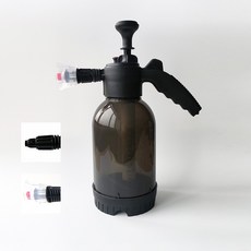 2L 氣壓式泡沫噴壺 附兩噴頭, 典雅黑, N/A