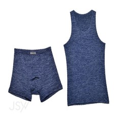 웍스비 남성용 인팅 인견 런닝 드로즈 세트 남자속옷세트