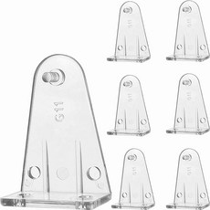 10개 브래킷 고정 클리어 플라스틱 블라인드 하단 레일 홀더 클립 수평 및 윈도우 그늘막 교체용