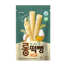 아이배냇 유아용 롱떡뻥, 4개, 30g, 단호박맛