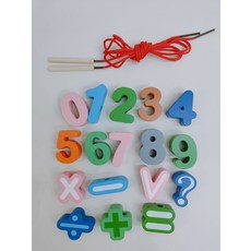 木製拼圖手抓板早教益智數字認知認知配對兒, 1個, 0-9數字(自封袋):如圖所示