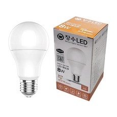 일반교체용 소형 LED전구 백열등색 8와트 스탠드 베란다 천장 조명등 거실등 LED볼전구 테이블조명 LED벌브 침실무드등, 1개