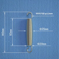 트램폴린 용수철 부품 교체용 교체 전용 트램펄린 대형, 140mm 허리 드럼 스프링