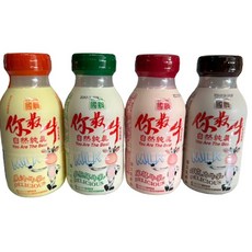 台灣品牌 國農 調味牛乳系列 215ml(24瓶) (一單四組 可混搭) 草莓/巧克力/麥胚芽/果汁, 1個, 國農巧克力4組
