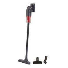 NICOH DC旋風無線吸塵器，無線輕巧多刷頭，HEPA過濾壁掛收納，居家清潔好幫手, 黑色,紅色集塵盒, VC-D800