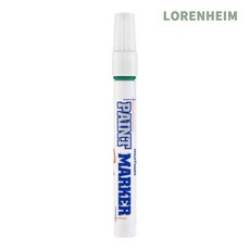 로렌하임 문화 페인트마카 녹색 유성마커 공업용 금속 표기 마킹펜 12개입 표기용펜