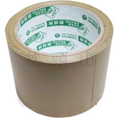 DEER BRAND 鹿頭牌易手撕PVC布紋膠帶，適用於封箱、窗戶防颱支撐及裝潢保護工程固定, 牛皮色, 6個